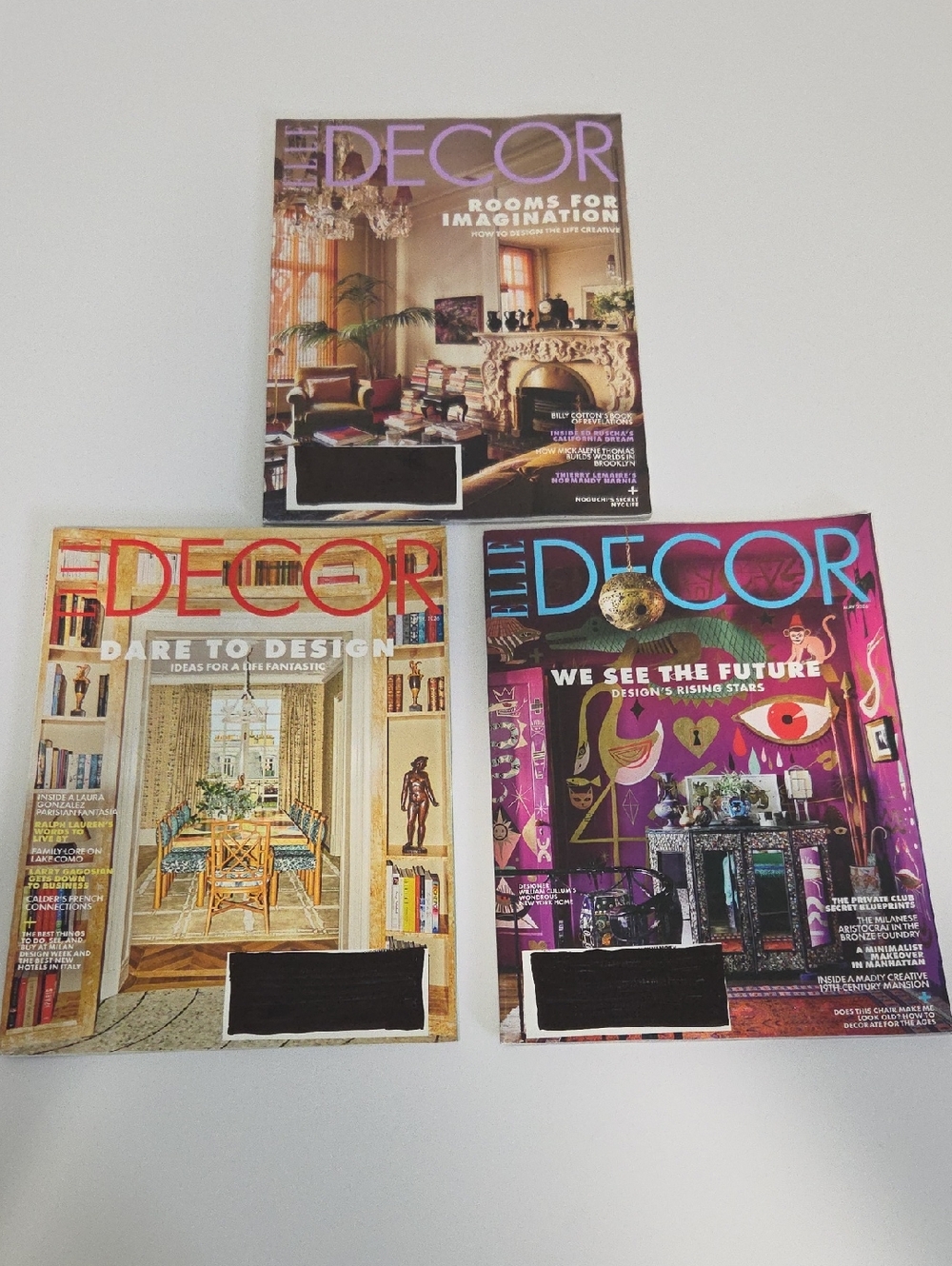 Elle Decor Magazines - Set Of 3